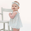 Top with Bows and Ruffle Leg Bloomer (Tiny Cherry Stripe)