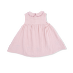 Petal Collar Dress Set (Solid Muslin Lotus)