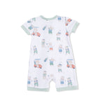 Shortie 2 Way Zipper Romper (Golfing Teddy Bears)
