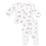 Long Sleeve Henley Play Set (Explorer Puppy Blue)