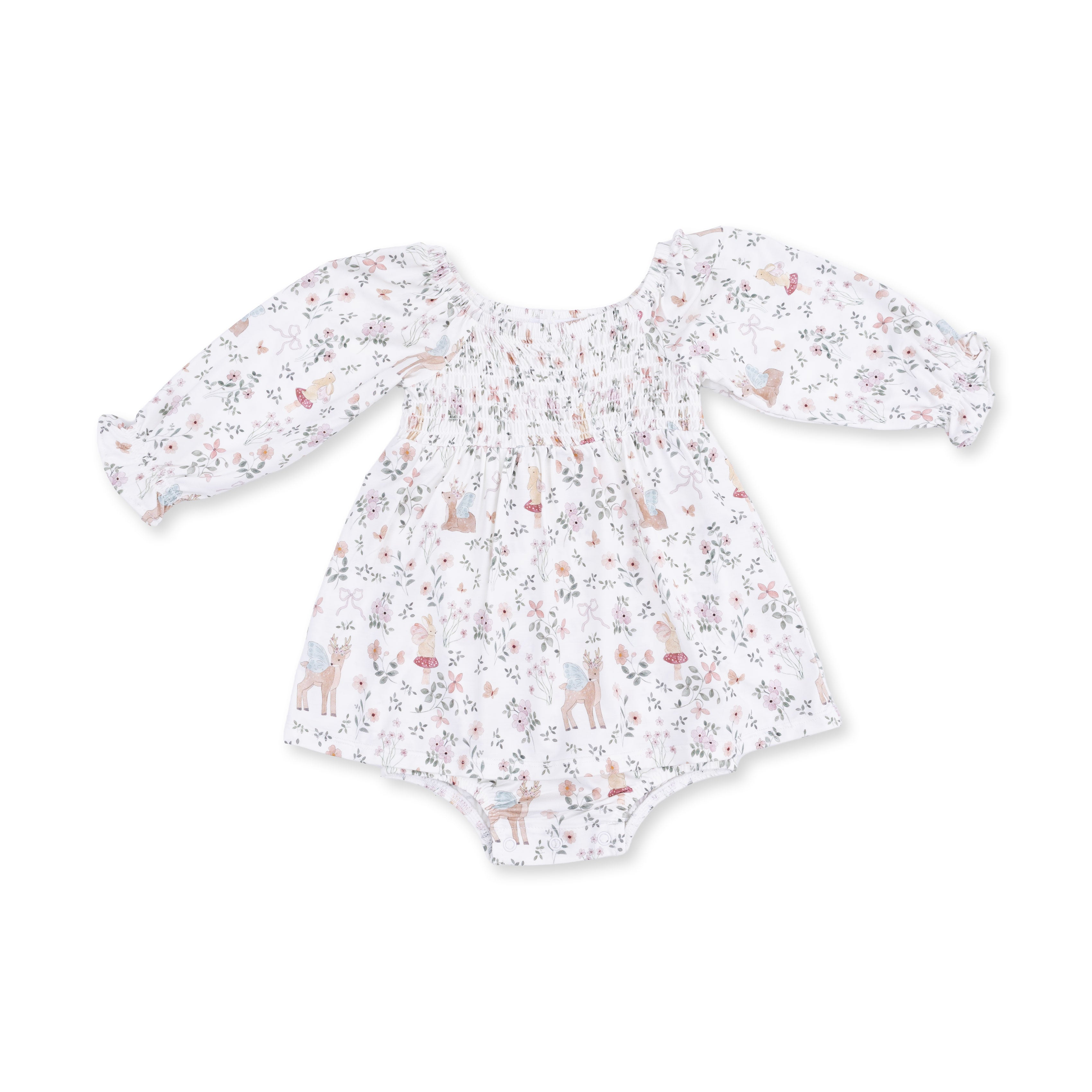 Caitlyn Smocked All in One (Enchanted Woodland)