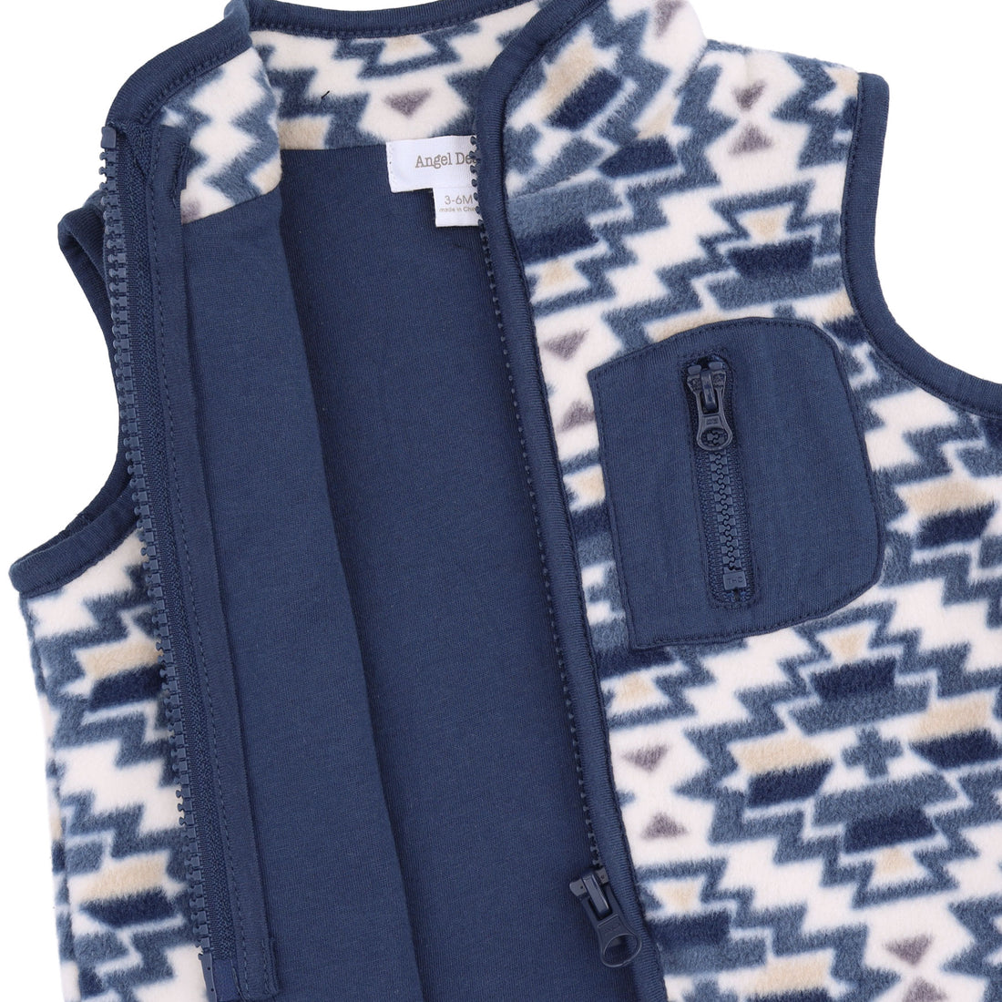 Fleece Zip Vest (Southwest Navy Fleece)