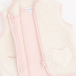 Zip Vest with Heart Pockets (Sherpa)