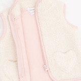 Zip Vest with Heart Pockets (Sherpa)