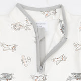 Zip Neck Romper (Vintage Airplane Pilots)