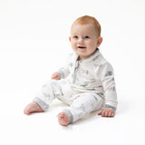 Zip Neck Romper (Vintage Airplane Pilots)