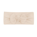Knotted Bow Headband (Bisque)