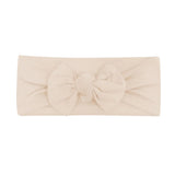 Knotted Bow Headband (Bisque)