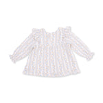 Long Sleeve Ruffle Tunic and Smocked Waist Pant (Catarina Floral)