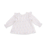 Long Sleeve Ruffle Tunic and Smocked Waist Pant (Catarina Floral)