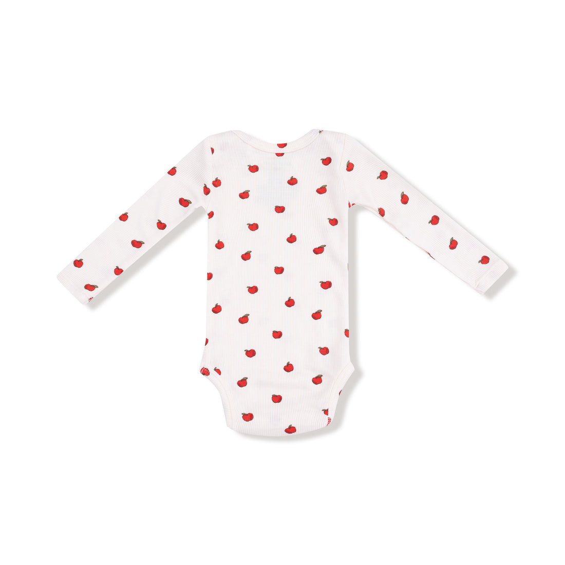 Tiny Apples Lap Shoulder Bodysuit (Ivory)