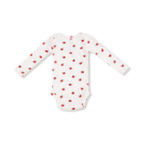 Tiny Apples Lap Shoulder Bodysuit (Ivory)
