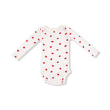 Tiny Apples Lap Shoulder Bodysuit (Ivory)
