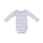 Long Sleeve Bodysuit (Vintage Stripe Blue)