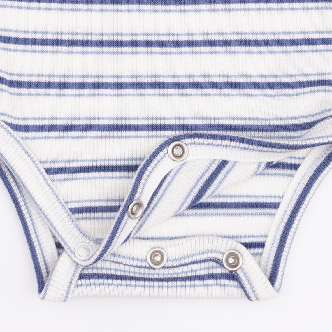 Long Sleeve Bodysuit (Vintage Stripe Blue)