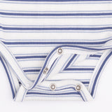 Long Sleeve Bodysuit (Vintage Stripe Blue)
