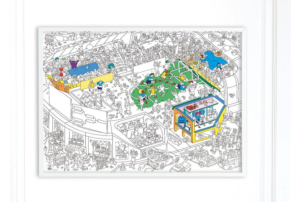 Giant Coloring Poster (Soccer)