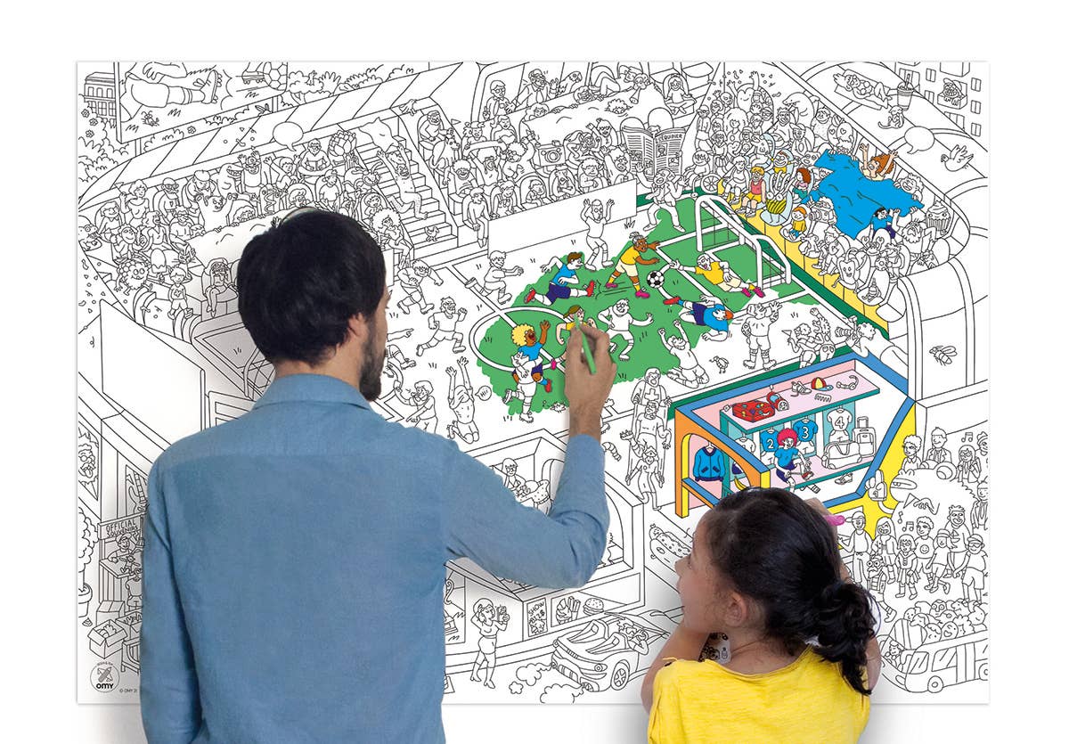 Giant Coloring Poster (Soccer)