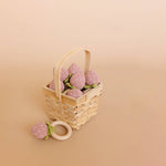 Teether Crochet Rattle Toy (Strawberry Pink)