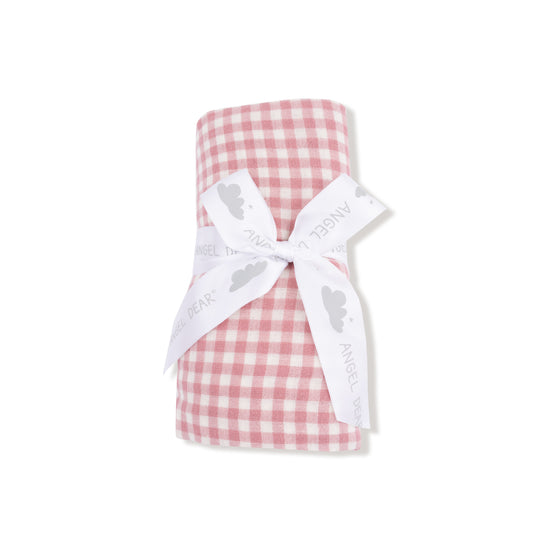 Swaddle Blanket (Rose Pink Plaid)