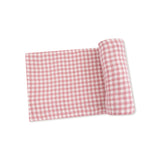 Swaddle Blanket (Rose Pink Plaid)