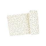 Jadeite Simple Floral Swaddle Blanket