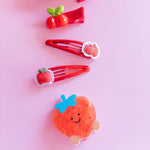 Puffy Bow Set (Strawberry)