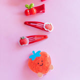 Puffy Bow Set (Strawberry)