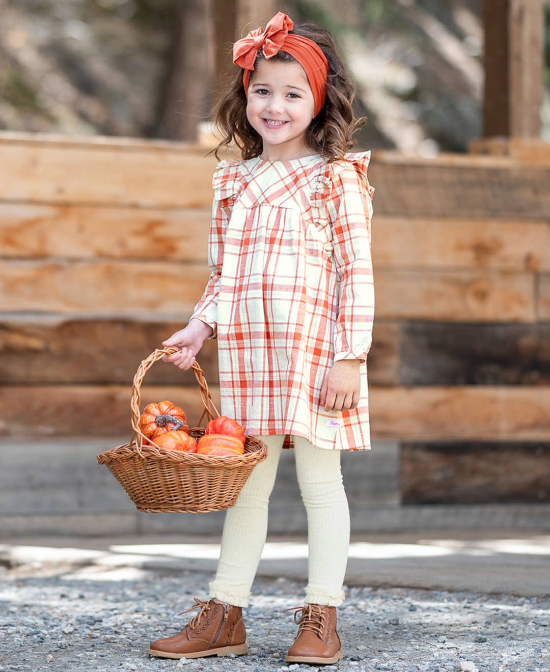 Knit Footless Ruffled Tights (Oatmeal)