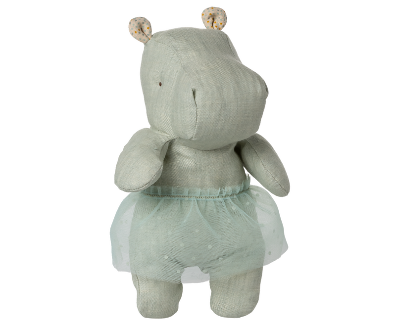 Hippo with Skirt, Small (Mint)