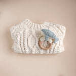 Teether Crochet Rattle (Whale)