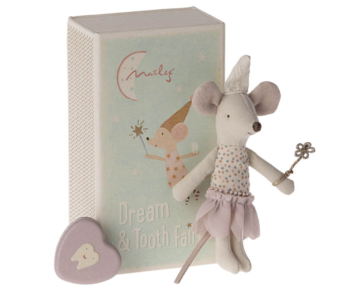 Tooth Fairy Little Sister Mouse in Matchbox