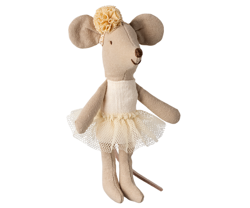 Little Sister Ballerina Mouse (Off White)