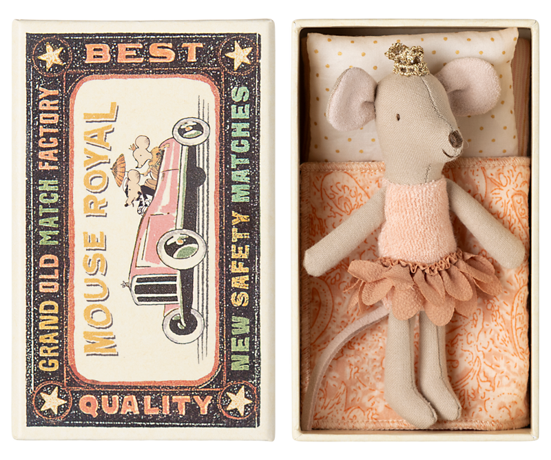 Princess Mouse Little Sister in Matchbox (Peach)