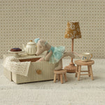 Dance Mouse in Daybed, Little Sister (Blue)