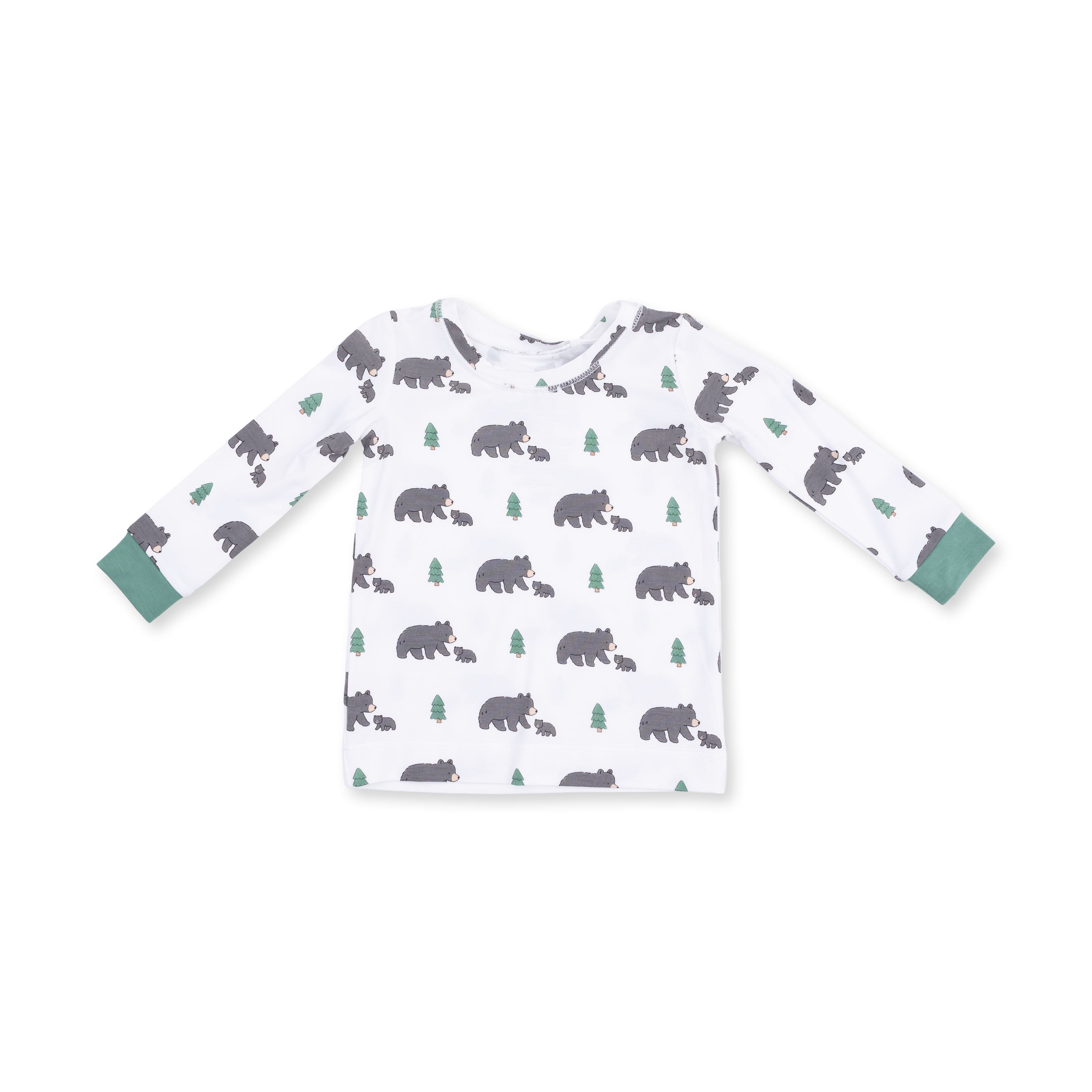 Long Sleeve Loungewear Set (Black Bears)