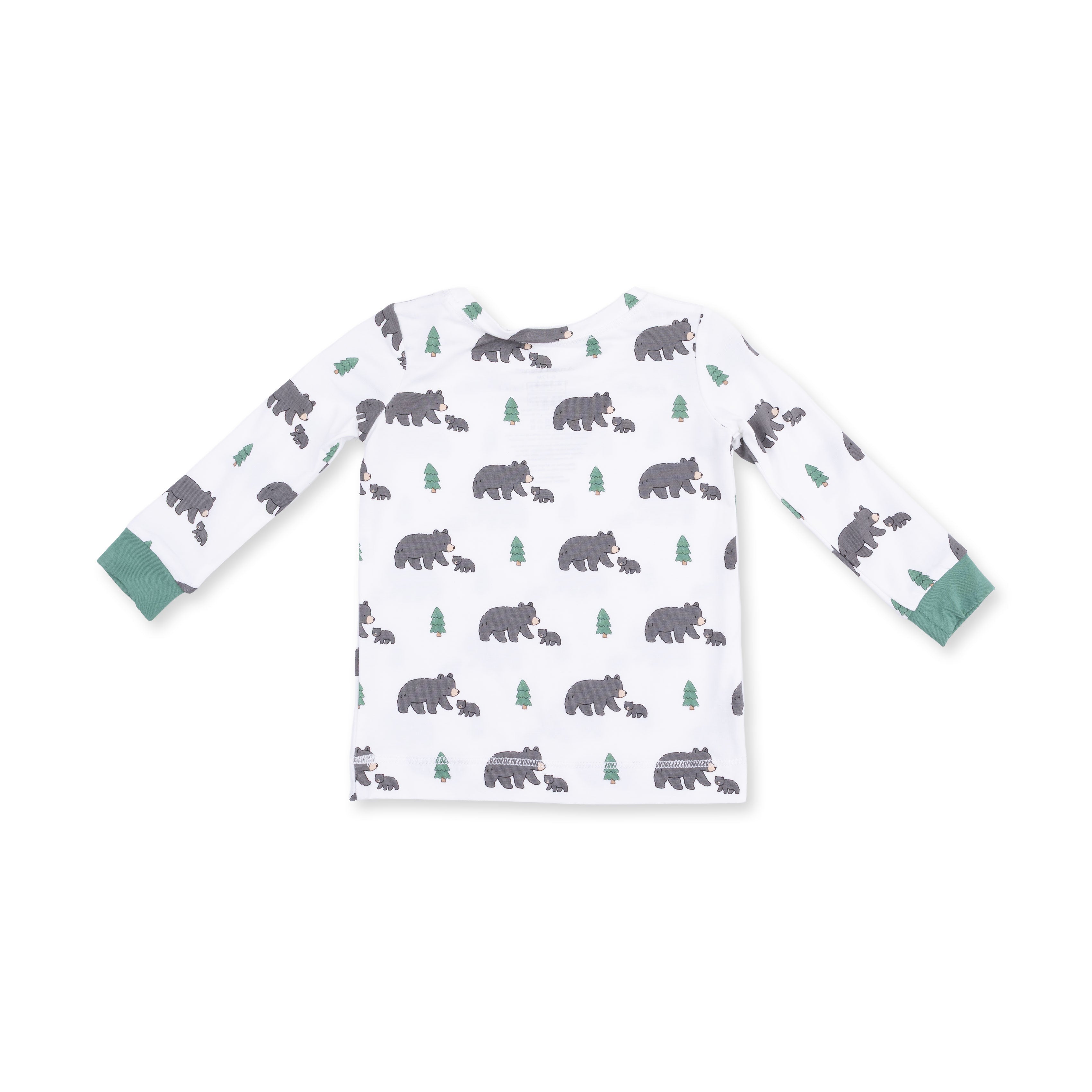 Long Sleeve Loungewear Set (Black Bears)
