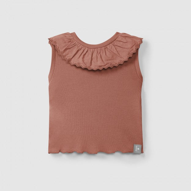 Ruffle Tank Top (Terracotta)