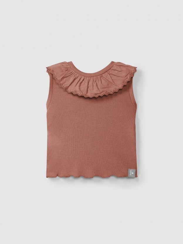 Ruffle Tank Top (Terracotta)