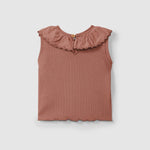 Ruffle Tank Top (Terracotta)