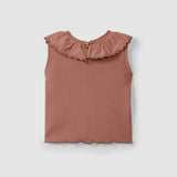 Ruffle Tank Top (Terracotta)