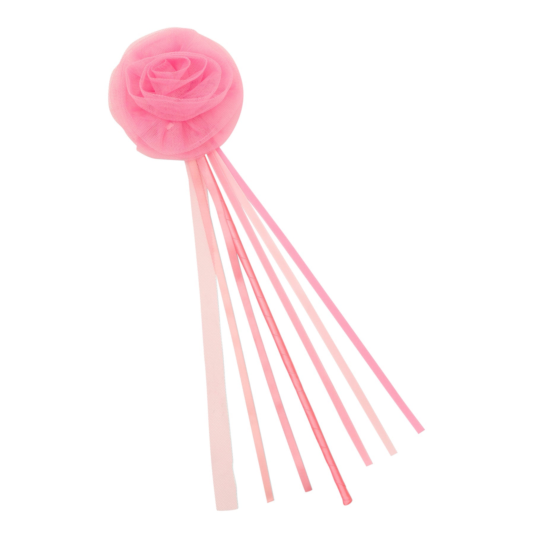 Ruffle Flower Wand (Pink)