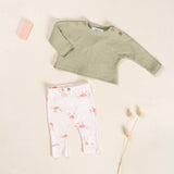 Jersey Newborn Sweater (Khaki Green)