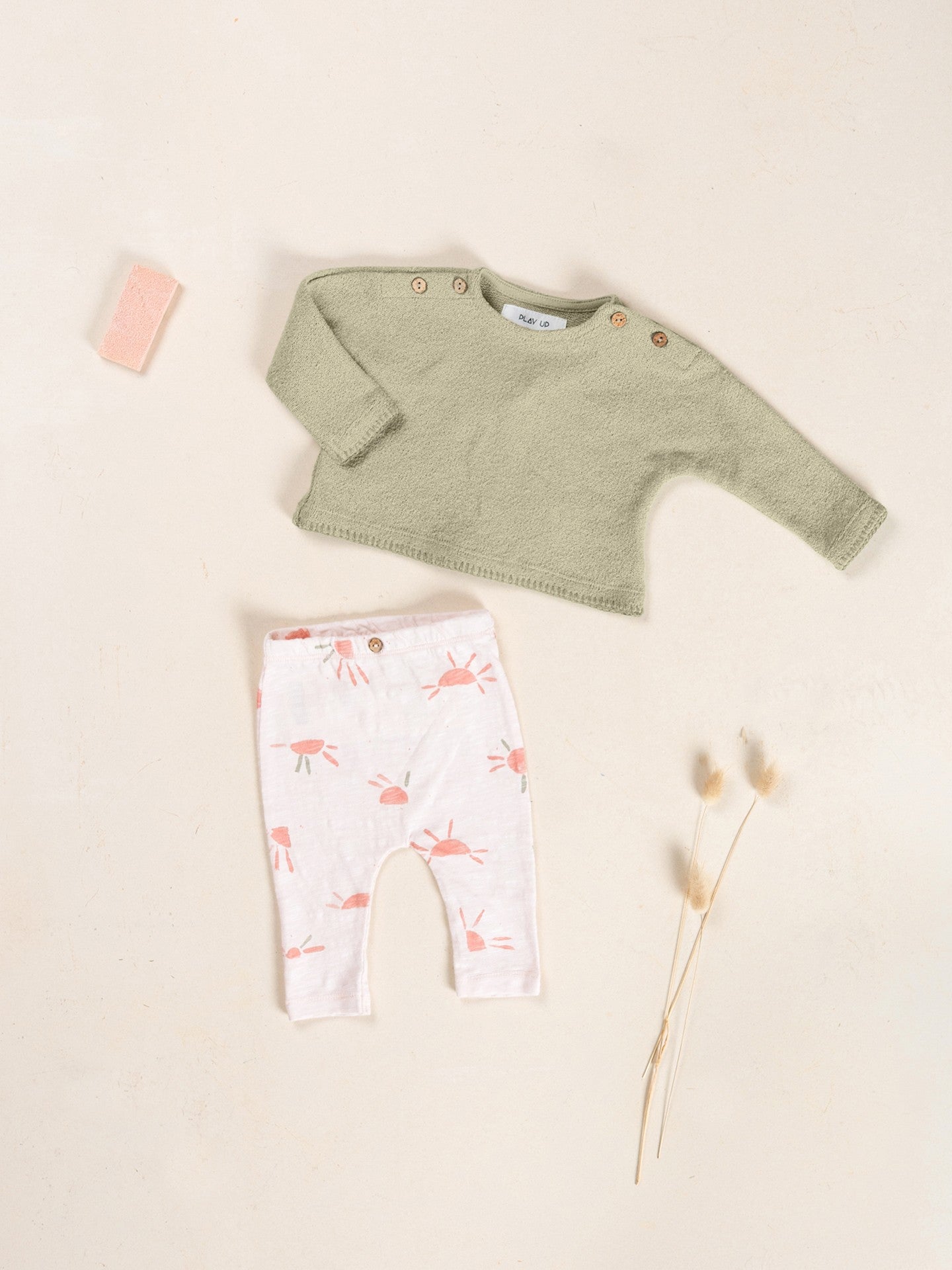 Jersey Newborn Sweater (Khaki Green)