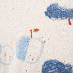 Jersey Baby Sweater (Blue Apples)