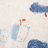 Jersey Baby Sweater (Blue Apples)