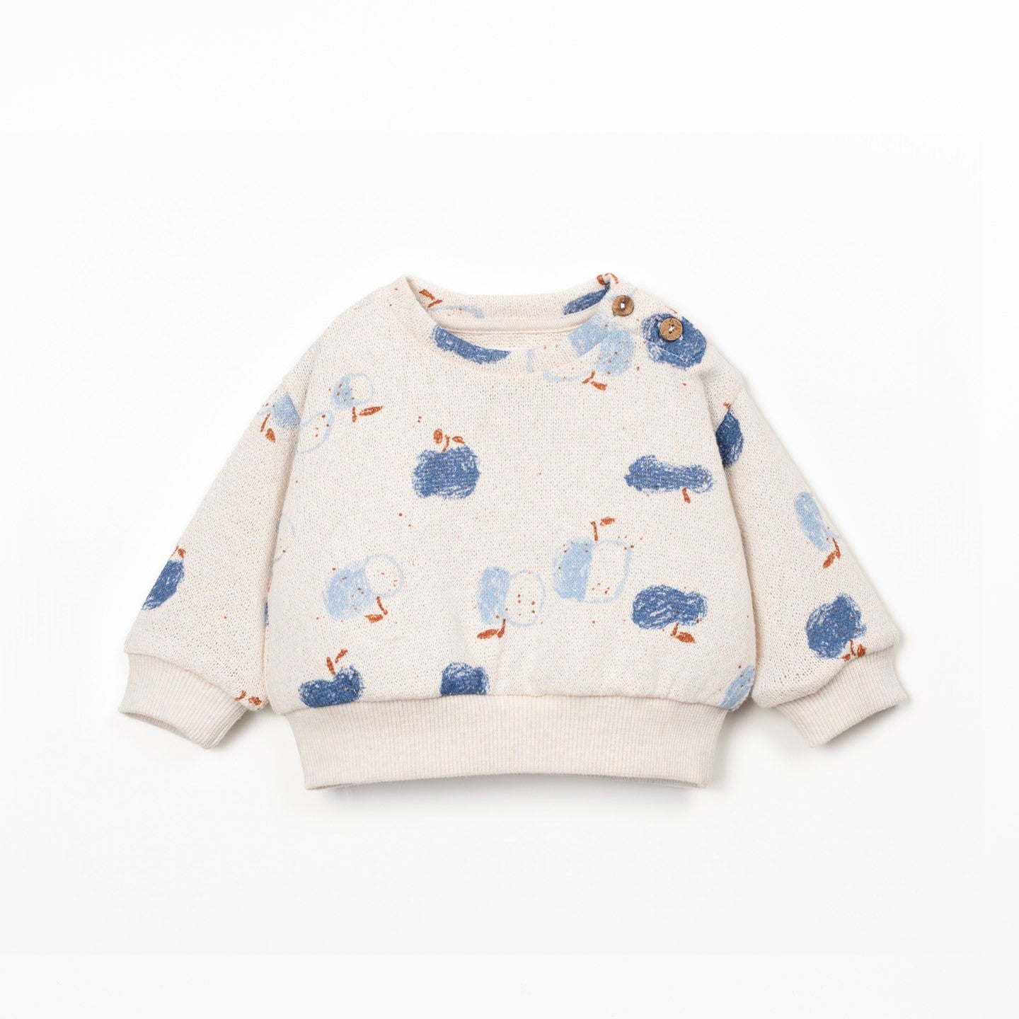 Jersey Baby Sweater (Blue Apples)
