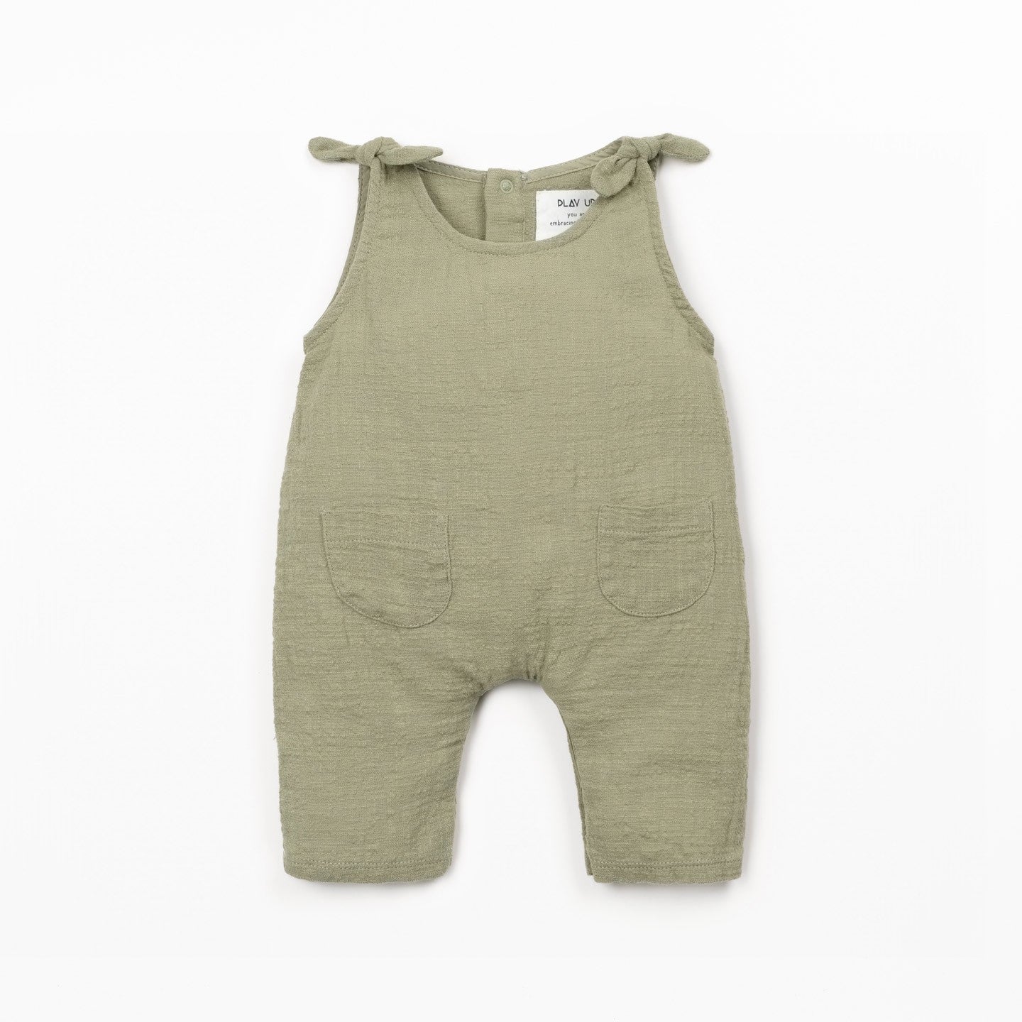 Woven Baby Jumpsuit (Khaki Green)