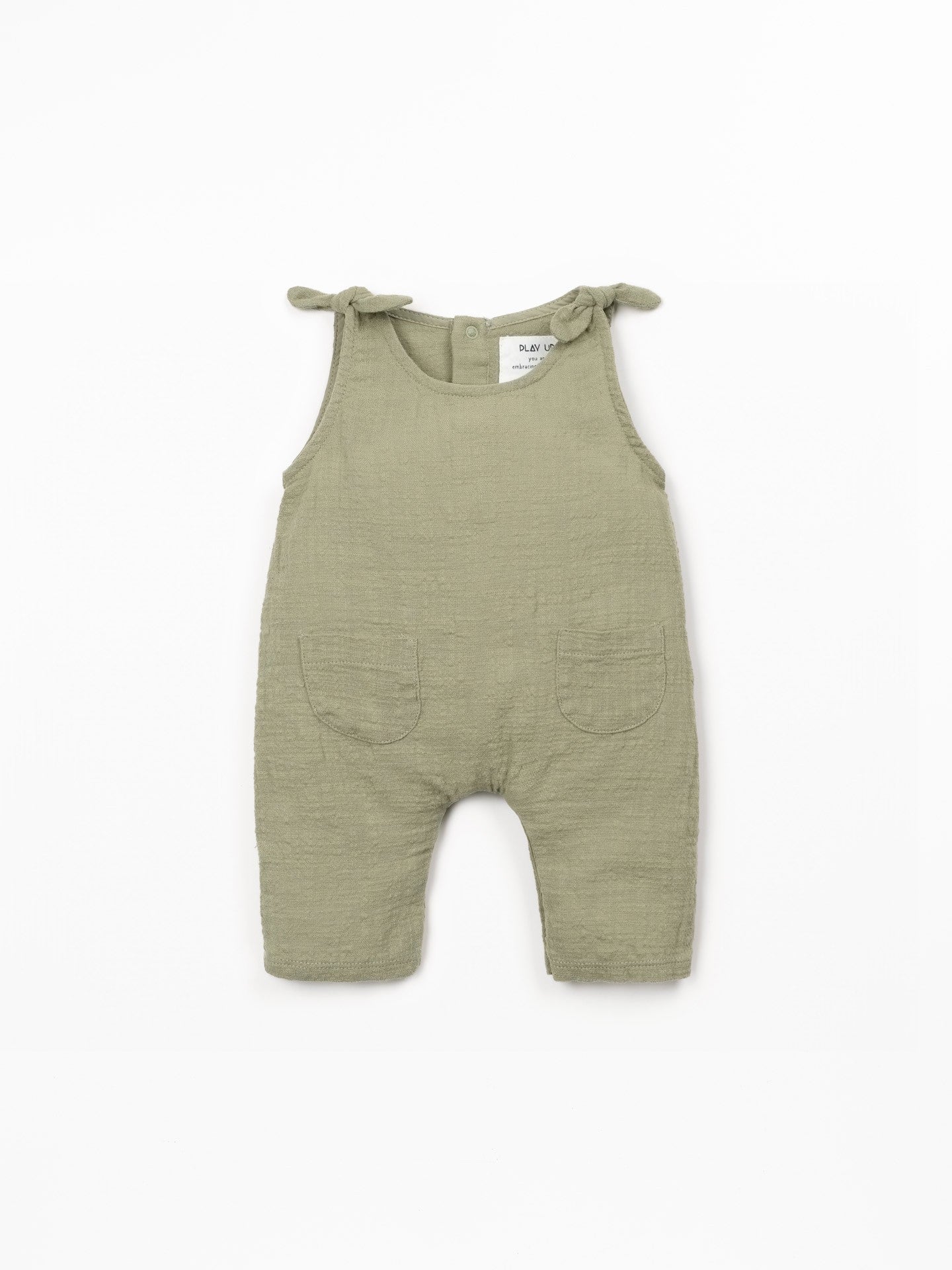 Woven Baby Jumpsuit (Khaki Green)