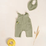 Woven Baby Jumpsuit (Khaki Green)